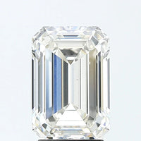 Excellent 3.31 CT Emerald Shape H Color VS2 Clarity Moissanite Diamond For Cocktail Ring