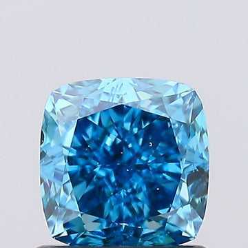 Beautiful Cushion Shape Fancy Vivid Blue Color 1.01 CT VS2 Clarity Moissanite Diamond For Propose Ring