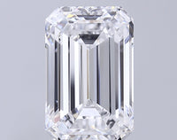 Shiny 6.03 CT Emerald Shape D Color VVS2 Clarity Lab grown Diamond For Propose Ring