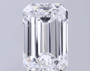 Shiny 6.03 CT Emerald Shape D Color VVS2 Clarity Lab grown Diamond For Propose Ring