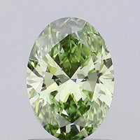 Timeless Of 0.98 CT Oval Shape Fancy Vivid Green Color VS2 Clarity Moissanite Diamond For Kind Hours