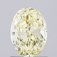 Perfect Of 0.97 CT Oval Shape Fancy Yellow Color VS2 Clarity Lab Grown Diamond For Warm Echo