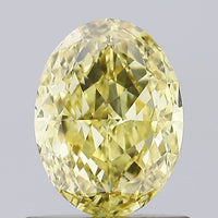 Timeless Of 0.84 CT Oval Shape Fancy Vivid Yellow Color VS1 Clarity Lab Grown Diamond For Mine