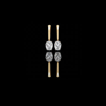 1.62 TCW Best Oval Moissanite Diamond Earrings Perfect Anniversary, Birthday & Bridal Gift