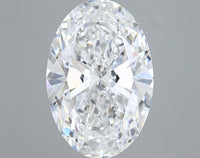 Hot Selling 6.09 CT Oval Shape D Color VS1 Clarity Lab Grown Diamond For Birthday Ring