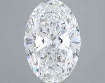 Hot Selling 6.09 CT Oval Shape D Color VS1 Clarity Lab Grown Diamond For Birthday Ring