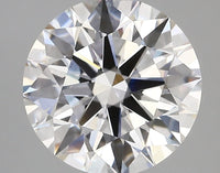 Stunning 3.27 CT Round Shape D Color VS2 Clarity Moissanite Diamond For Birthday Ring