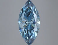 Perfect Of 3.84 CT Marquise Shape Fancy Vivid Blue Color VS2 Clarity Lab Grown Diamond For Sweet Air