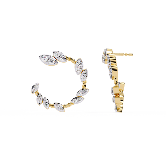 Petite Round Cut Stackable Stud Earrings - view 2