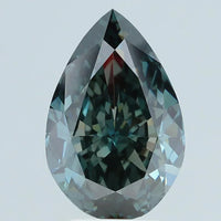 Shiny 5.16 CT Pear Shape Fancy Deep Green Color VS1 Clarity Moissanite Diamond For Wedding Ring