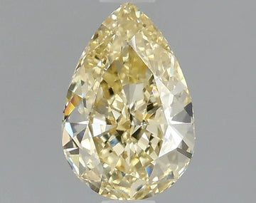 Sparkling 1.02 CT Pear Shape Fancy Intense Yellow Color VVS1 Clarity Moissanite Diamond For Silver Days