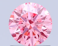 Excellent 0.90 CT Round Shape Fancy Vivid Pink Color VVS1 Clarity Lab Grown Diamond For Only Always