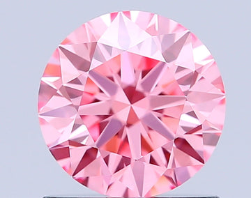 Excellent 0.90 CT Round Shape Fancy Vivid Pink Color VVS1 Clarity Lab Grown Diamond For Only Always