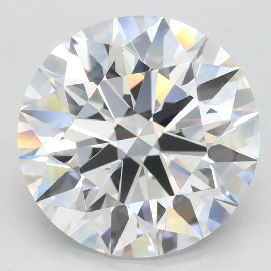 Shiny 5.53 CT Round Shape E Color VVS2 Clarity Lab grown Diamond For Cocktail Ring
