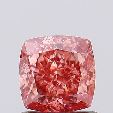 Stunning VVS2 Clarity 1.02 CT Cushion Shape Fancy Vivid Pink Color Moissanite Diamond For Birthday Ring