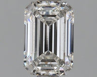 Sparkling 1.10 CT Emerald Shape F Color SI1 Clarity Lab grown Diamond For Surprise Ring