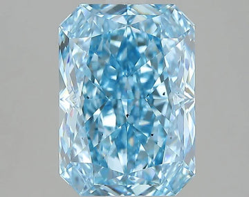 Fantastic Of 4.03 CT Emerald Shape Fancy Vivid Blue Color VS2 Clarity Moissanite Diamond For Still Nights