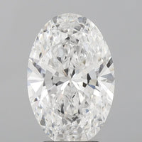 Luxury 3.09 CT Oval Shape D Color VS1 Clarity Lab Grown Diamond For Someone Special Ring