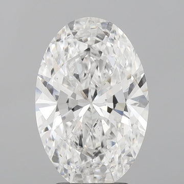Luxury 3.09 CT Oval Shape D Color VS1 Clarity Lab Grown Diamond For Someone Special Ring