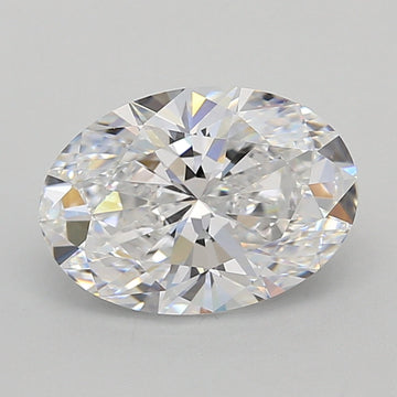 Unique 3.27 CT Oval Shape D Color VVS1 Clarity Lab grown Diamond For Her Smile