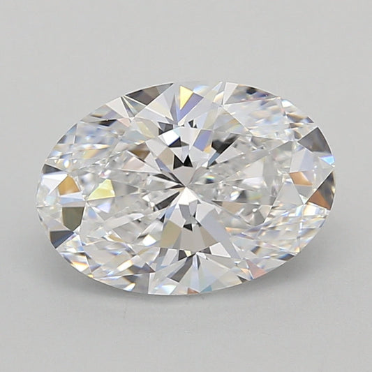 Unique 3.27 CT Oval Shape D Color VVS1 Clarity Lab grown Diamond For Her Smile