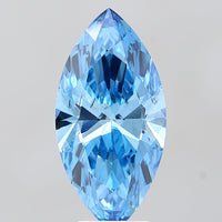 Excellent Of 3.58 CT Marquise Shape Fancy Vivid Blue Color VS2 Clarity Lab Grown Diamond For Her Way