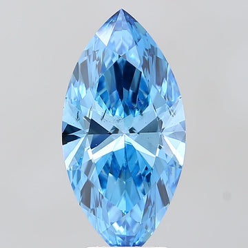 Excellent Of 3.58 CT Marquise Shape Fancy Vivid Blue Color VS2 Clarity Lab Grown Diamond For Her Way
