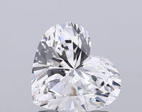 Bright 1.08 CT VS1 Clarity D Color Heart Shape Lab grown Diamond For Wedding Ring