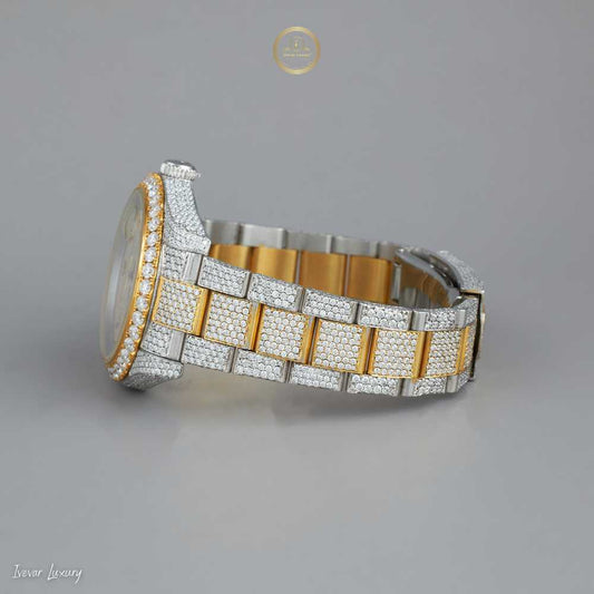 Exclusive Ivevar natural Diamond Watch Custom Iced Out Luxury Piece