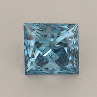 Custom Luxury 0.94 CT Princess Shape Fancy Vivid Blue Color VS2 Clarity Lab Grown Diamond For Kind Storm