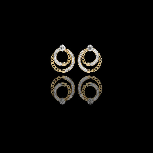 0.46 TCW Sophisticated Round Cut Moissanite Diamond Earrings Secure Push Backs for Active Lifestyles