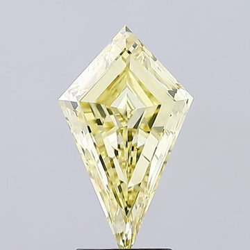 Perfect 2.51 CT Antique Shape Fancy Intense Yellow Color VS1 Clarity Moissanite Diamond For Custom Ring