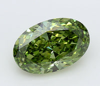 Brilliant Of 1.99 CT Oval Shape Fancy Vivid Green Color VS2 Clarity Lab Grown Diamond For That Day