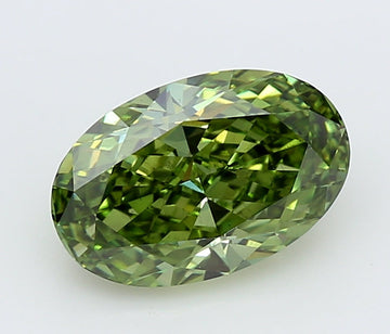 Brilliant Of 1.99 CT Oval Shape Fancy Vivid Green Color VS2 Clarity Lab Grown Diamond For That Day