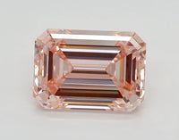 Luxury Of 3.03 CT Emerald Shape Fancy Intense Pink Color VS2 Clarity Moissanite Diamond For First Rain