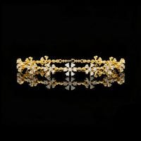 1.82 TCW Blossom Elegance Moissanite Diamond Floral Bracelet with Dazzling Petal Design and Refined Luxury Finish By Ivevar
