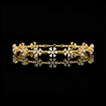 1.82 TCW Blossom Elegance Moissanite Diamond Floral Bracelet with Dazzling Petal Design and Refined Luxury Finish By Ivevar