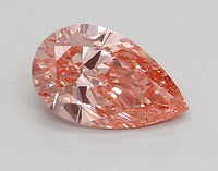 Timeless 0.82 CT Pear Shape Fancy Vivid Pink Color VVS1 Clarity Lab Grown Diamond For Found Light