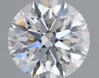Bright 1.10 CT Round Shape D Color SI1 Clarity Lab grown Diamond For Bride Ring