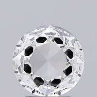 Minimalist 1.56 CT Rose Cut Shape D Color VS1 Clarity Moissanite Diamond For Surprise Ring