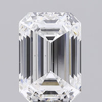 Excellent 5.01 CT Emerald Shape D Color VS2 Clarity Lab grown Diamond For Cocktail Ring