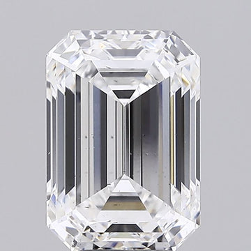 Excellent 5.01 CT Emerald Shape D Color VS2 Clarity Lab grown Diamond For Cocktail Ring
