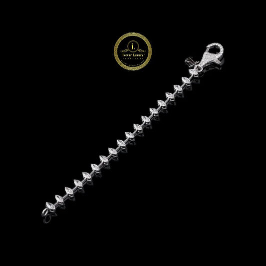 Exclusive Marquise Cut Moissanite Diamond Tennis Bracelet for Sophisticated Styling By Ivevar