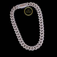 Heavyweight Iced Out Moissanite Diamond Cuban Chain Built by IVEVAR Luxury
