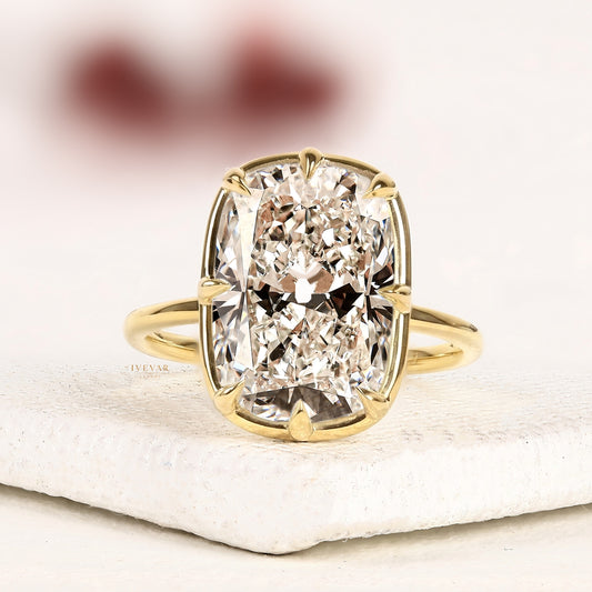 3.00 CT Royal Cushion Cut Moissanite Diamond Solitaire Ring Timeless Luxury in Promise Ring