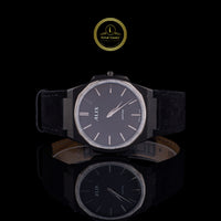 Midnight Black Crystal Bezel Diamond Luxury Timepiece Watch