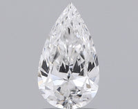 Shiny 0.32 CT Pear Shape D Color SI1 Clarity Lab Grown Diamond For the Open Skies