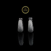 Elegant Designer 2.00 TCW Round Cut Moissanite Diamond Hoop Earrings with Brilliant Stones
