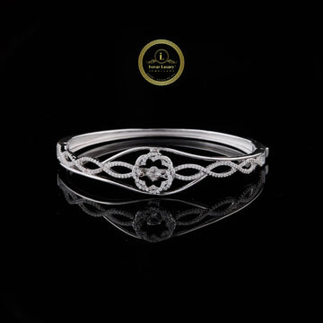 Sparkling Floral Infinity Moissanite Diamond Bracelet for Women with Modern Luxury Look By Ivevar