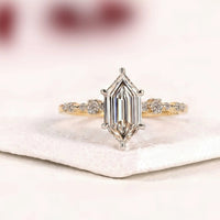 Dutch Marquise Solitaire with Accent Lab Grown Diamond Ring